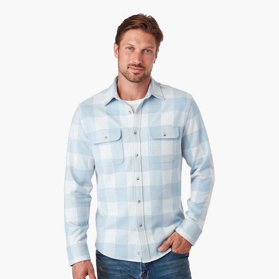 Men Fair Harbor Flannels | The Ultra-Stretch Dunewood Flannel