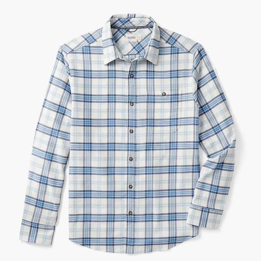 Men Fair Harbor Polos & Button Downs | The Lightweight Seaside Flannel