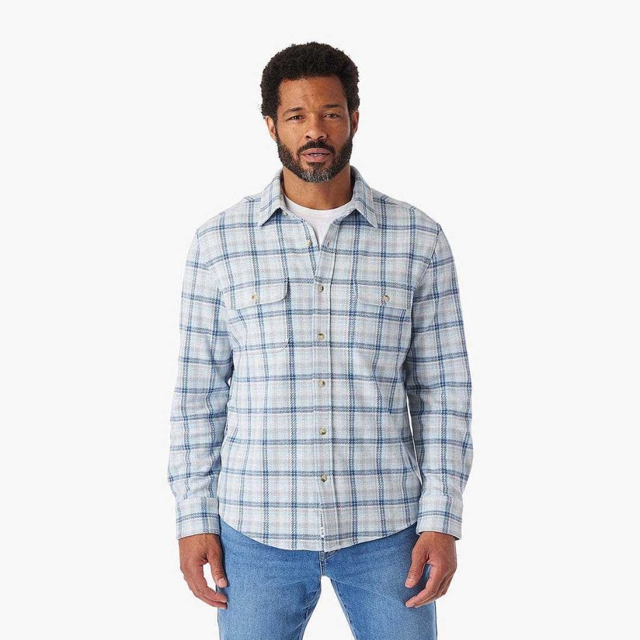 Men Fair Harbor Flannels | The Ultra-Stretch Dunewood Flannel