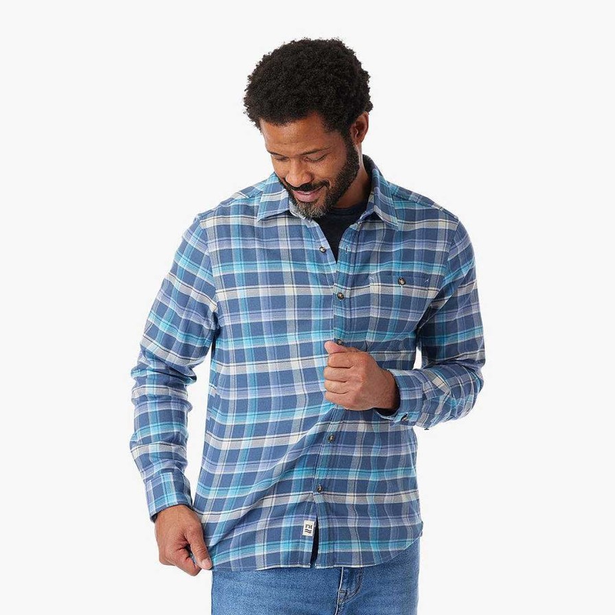 Men Fair Harbor Polos & Button Downs | The Lightweight Seaside Flannel