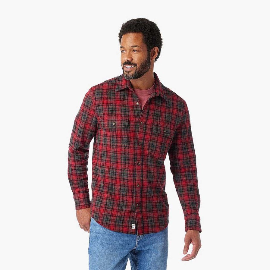 Men Fair Harbor Polos & Button Downs | The Ultra-Stretch Dunewood Flannel