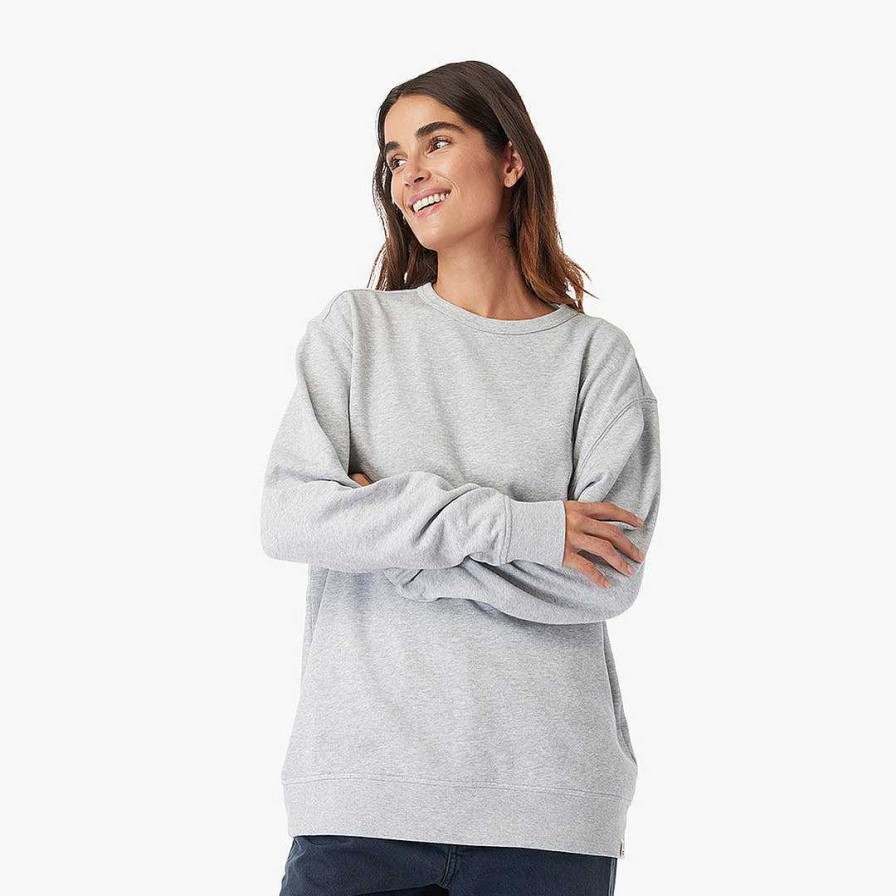 Men Fair Harbor Sweatshirts & Hoodies | The Vintage-Wash Saltaire Crewneck