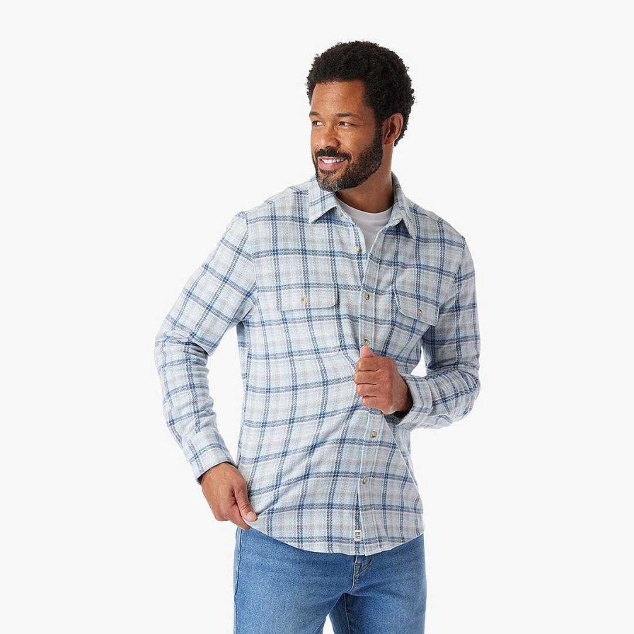 Men Fair Harbor Polos & Button Downs | The Ultra-Stretch Dunewood Flannel