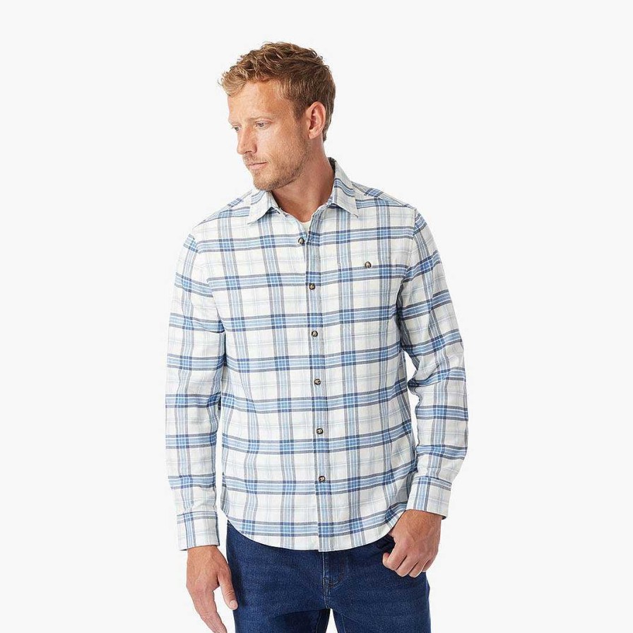 Men Fair Harbor Polos & Button Downs | The Lightweight Seaside Flannel