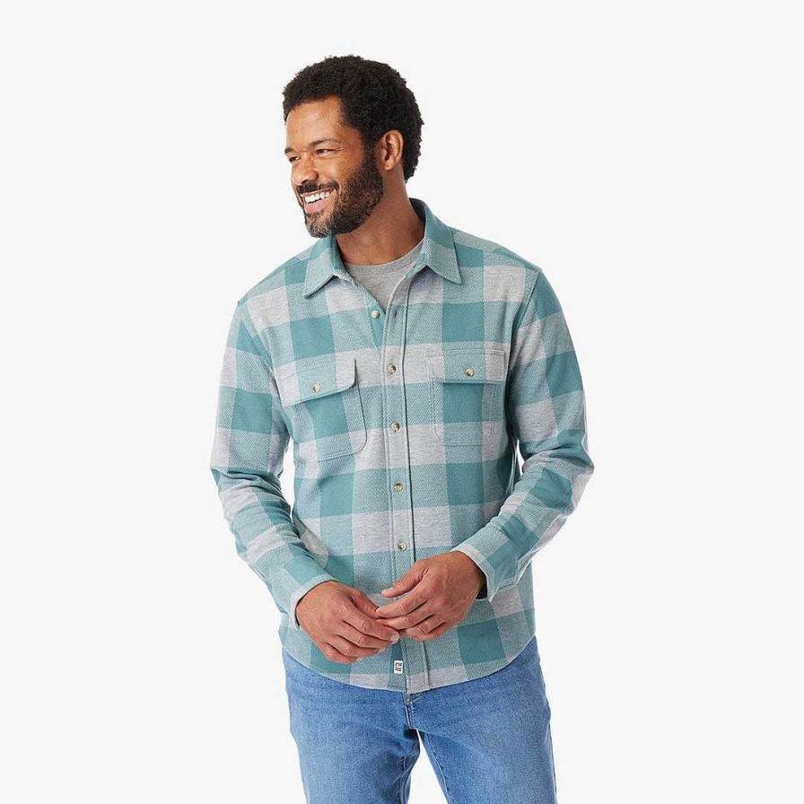 Men Fair Harbor Flannels | The Ultra-Stretch Dunewood Flannel