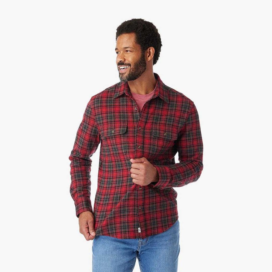 Men Fair Harbor Flannels | The Ultra-Stretch Dunewood Flannel