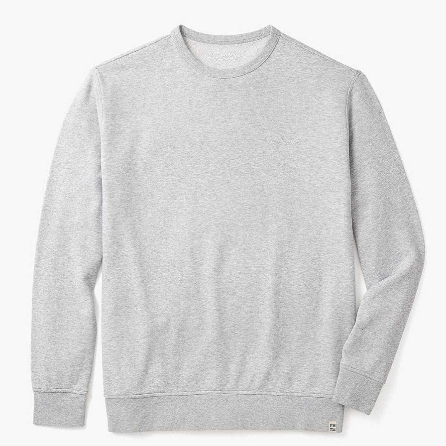 Men Fair Harbor Sweatshirts & Hoodies | The Vintage-Wash Saltaire Crewneck