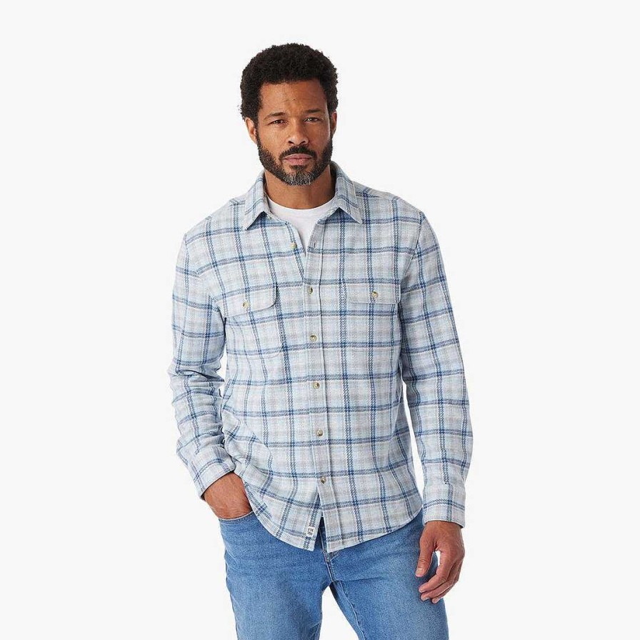 Men Fair Harbor Flannels | The Ultra-Stretch Dunewood Flannel