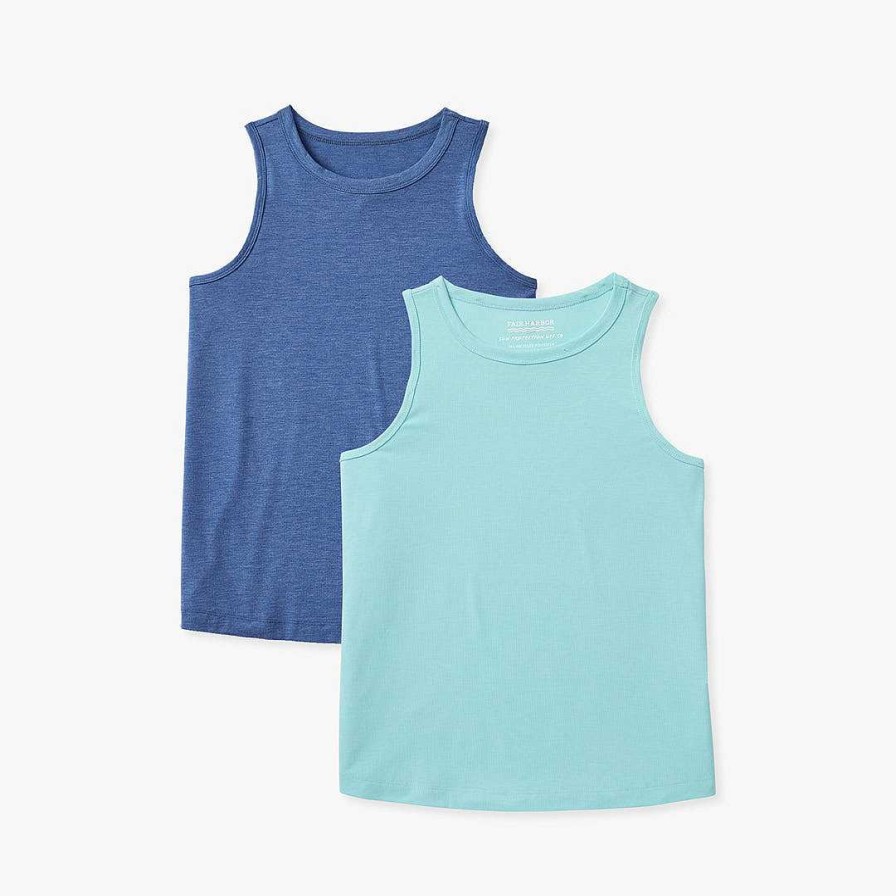 Womens Fair Harbor Women'S Packs | The Seabreeze Tank (2-Pack)