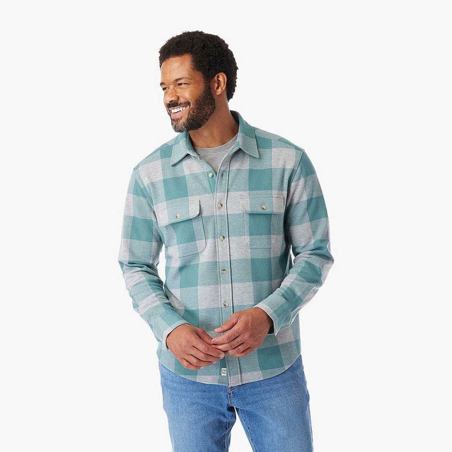 Men Fair Harbor Flannels | The Ultra-Stretch Dunewood Flannel