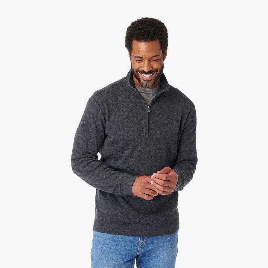 Men Fair Harbor Sweaters | The Seawool Larchmont Quarter-Zip